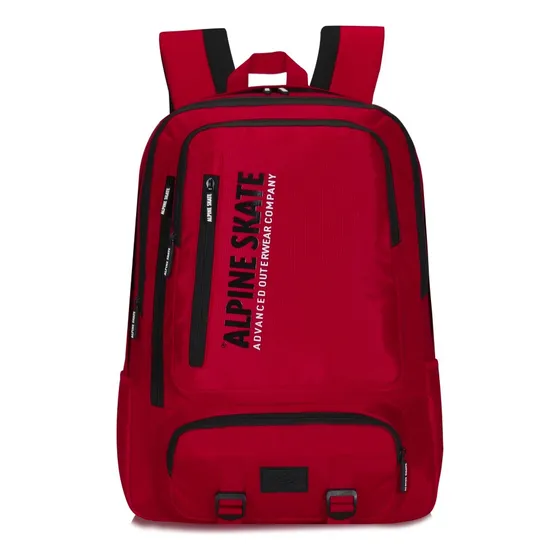 Mochila Viaje Alpine Skate Camping Urbana Trekking Color Rojo