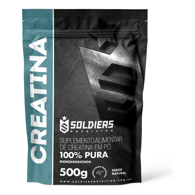 Creatina Monohidratada 500g Soldiers Nutrition Sabor Natural Creatina Monohidratada 500g Soldiers Nutrition Sabor Natural