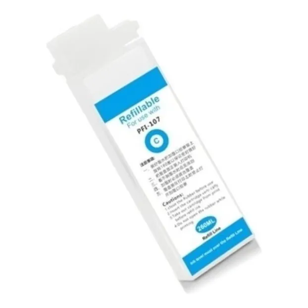 Cartucho Rellenable Compatible Canon Pfi-102 Pfi-107c Cyan