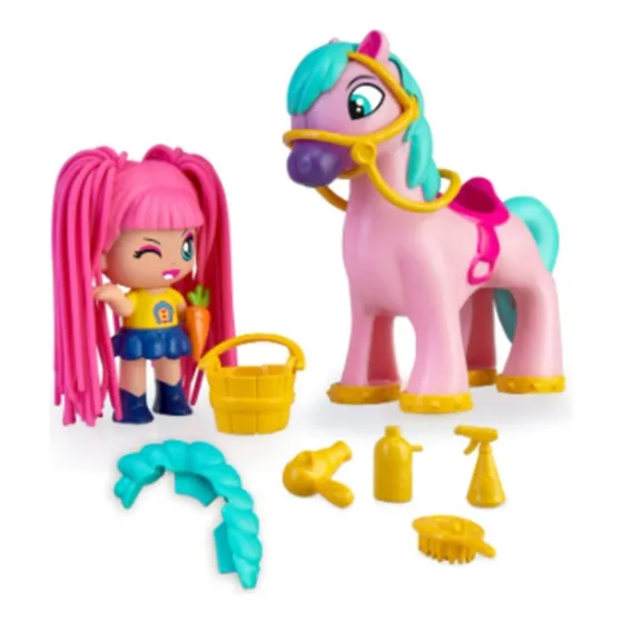 Pinypon Pelos Al Viento Con Figura Y Pony 17180