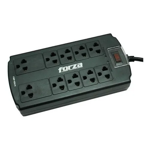 Supresor De Picos Forza Fsp-10un De 1080j 1800w /vc Color Negro