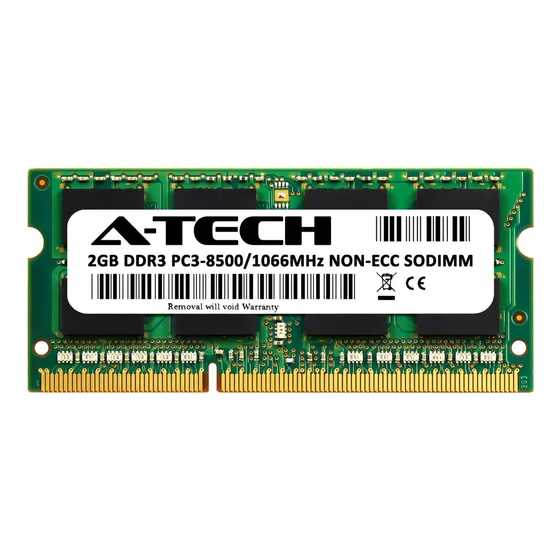Memoria A-tech 2gb Ddr3 Sodimm 1066mhz Pc3 8500 Para Laptop