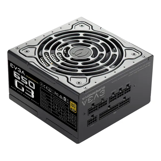 Fonte De Alimentação Atx Gamer Evga 650w G3 Modular 80+gold 