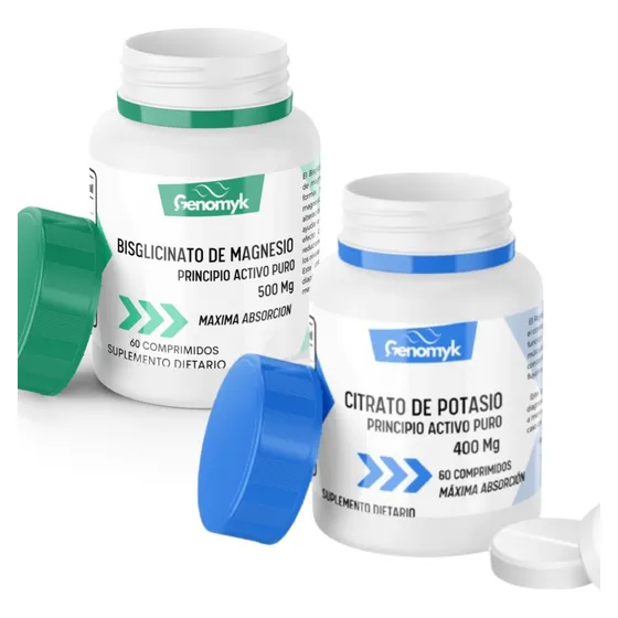 Kit Bisglicinato De Magnesio + Citrato De Potasio