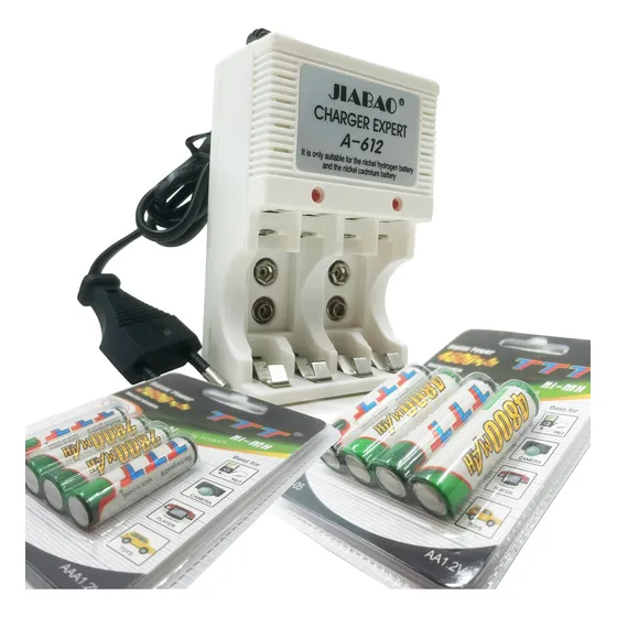 Cargador Pilas Recargables + 4 Aaa + 4 Aa Control Joystick