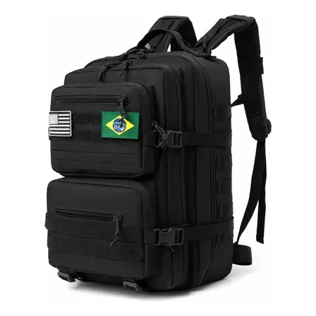 Mochila Masculina Tatica 50l Impermeavel Militar Reforçada 068-preto