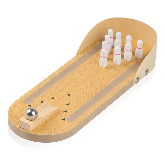 Mini Juego Bolo Mesa Madera Escritorio Juguete Oficina Casa