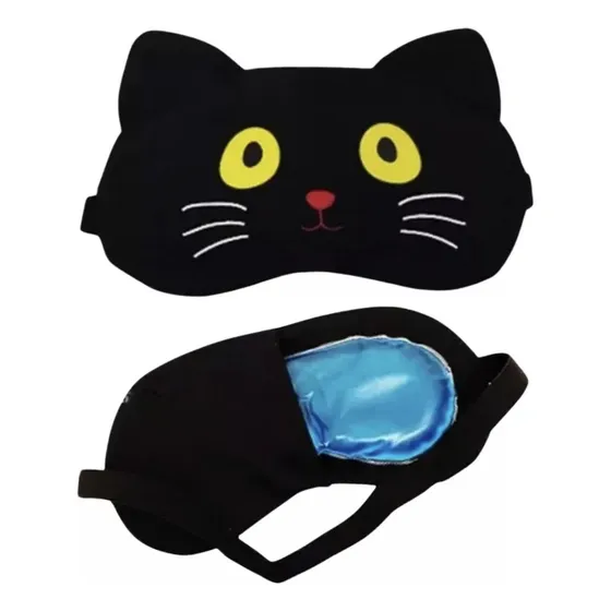 Mascara Antifaz Tapa Ojos Para Dormir Sueño Gel Gato Nube
