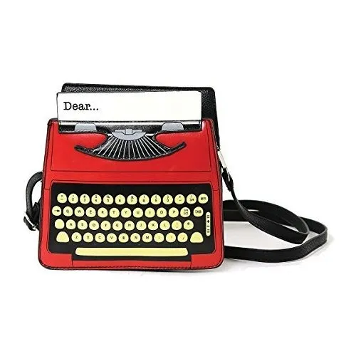 Escritor De Tipo Vintage Pantalla Vinyl Satchel Bolsa 2svel