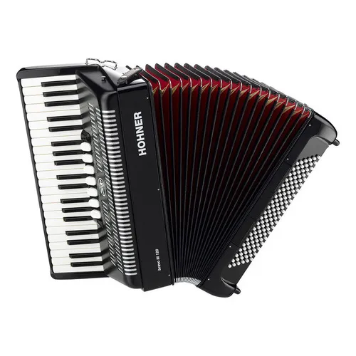 Hohner Acordeón Bravo Iii 120 Bajos 7 Registros Negro