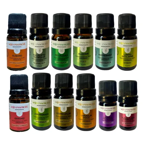 Kit Doterra Aromatouch Com 8 Óleos Essenciais 1 Óleo De Coco