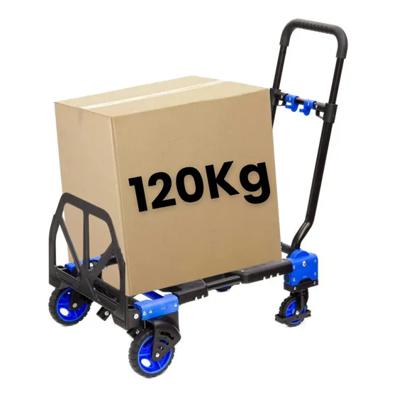 Carrito De Mano Plegable Multifuncional Carga 120kg Synergy