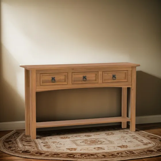 Recibidor Aparador Living Madera 3 Cajones Encaja Tienda Max