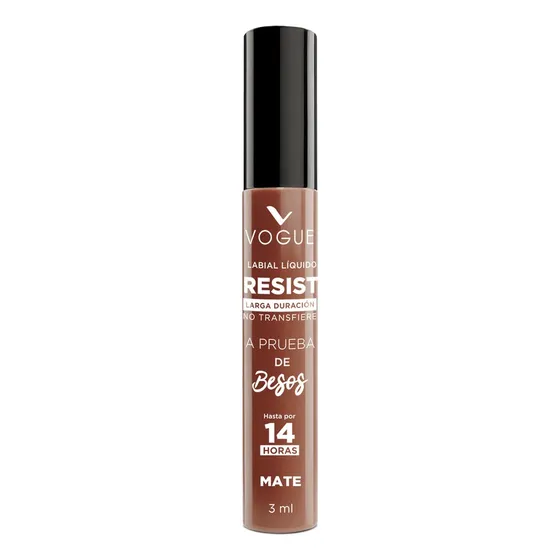 Labial Vogue A Prueba De Besos Resist color calida mate