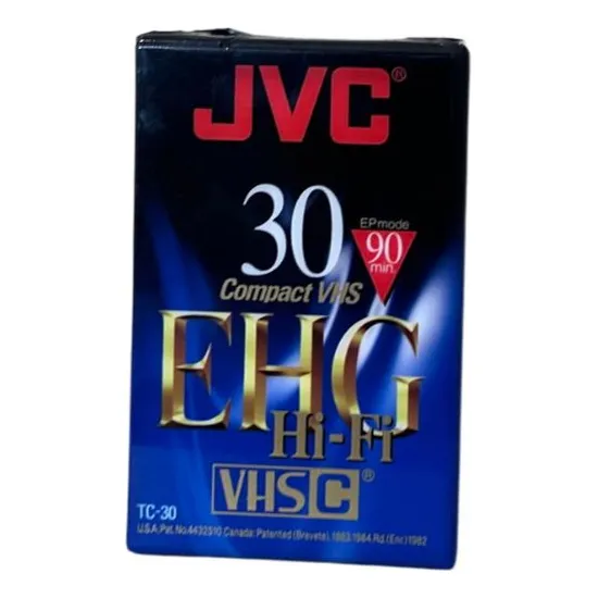 Fita Vhs Compact Jvc Ehg 30 (nova E Lacrada)