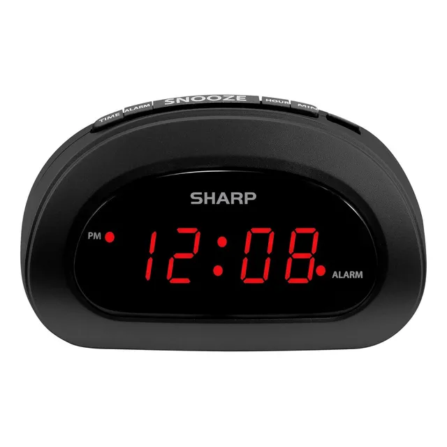 Reloj Despertador Digital Compacto Con Snooze Y Respaldo Bat