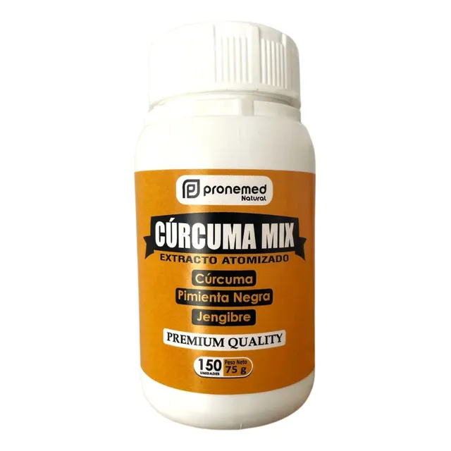 Curcuma Jengibre Y Pimienta Frasco 150 Cap X 500mg