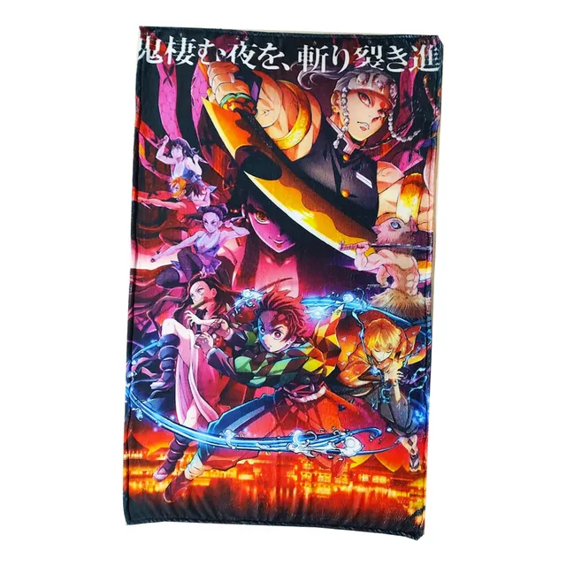 Cobija Frazada Matrimonial 2x1.6m Ultra Suave Diseños Anime 