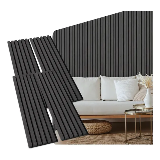 Liston Madera Para Pared Panel Chapa Acustica Diseño Roble