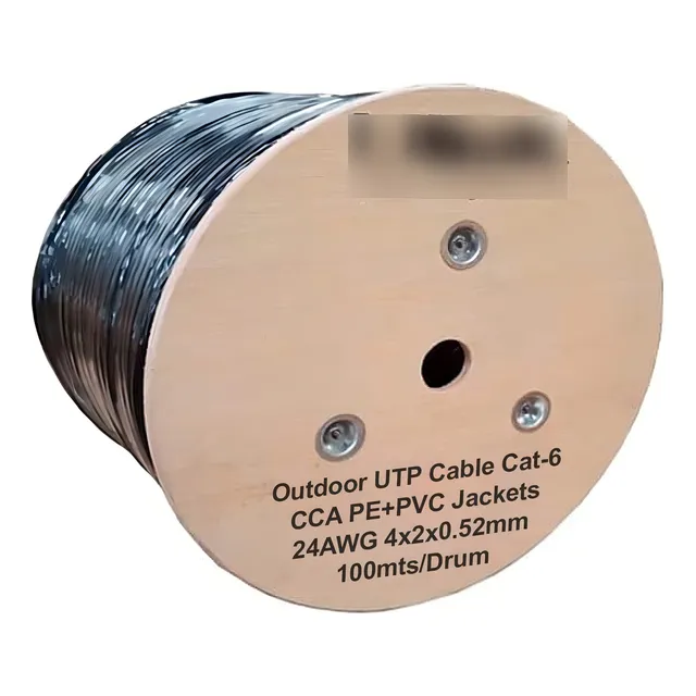 Cable De Red Utp Cat-6 100 Metros 24awg Outdoor