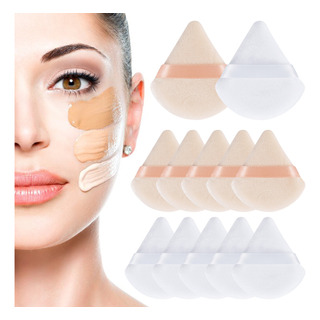 12 Soplos De Polvos Triangulares Para Maquillaje Suave 12 Soplos De Polvos Triangulares Para Maquillaje Suave