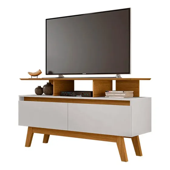 Rack Tv 50" Rubí 1.2 Canela Blanco Invierno