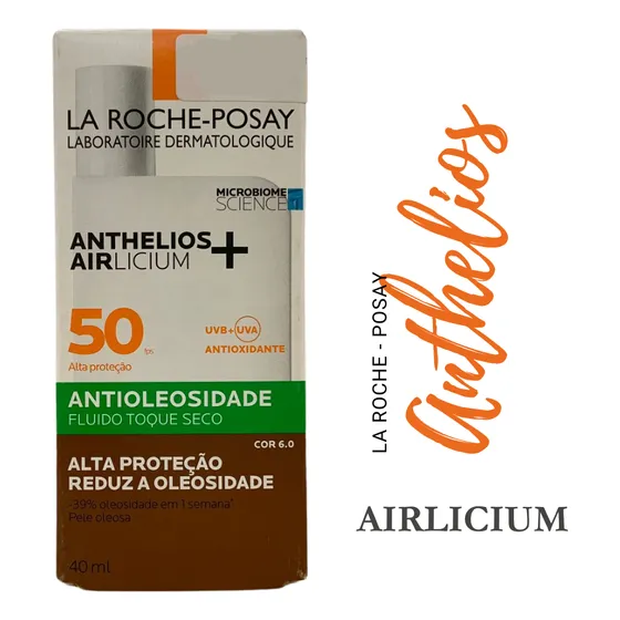 La Roche-posay Anthelios Airlicium+ Fluido Fps50 Cor 6.0 40g