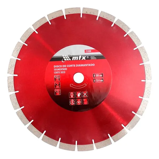 Disco De Corte Diamantado P/ Asfalto 14 Pol 350x25,4 Mtx