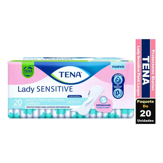 Tena Lady Sensitive Protectores Diarios Largos 20 Un
