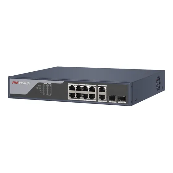 Switch 8 Puertos Poe Rj45 Hikvision Ds-3e1310p-si 125w