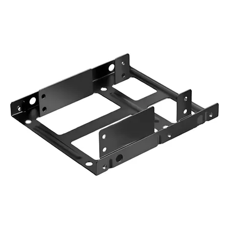 Adaptador Soporte Bahia Gabinete Hdd Sdd 3.5 A 2.5 Doble Negro