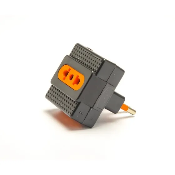 Enchufe Triple Adaptador 3 Entradas Ladrón Corriente 220v