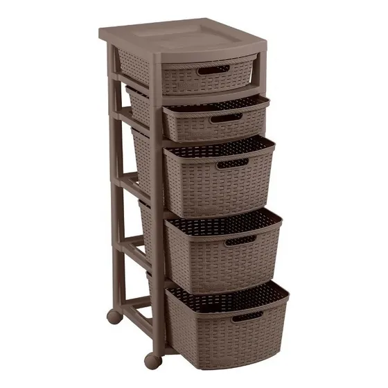 Cajonero Shia 5g-875x33x39 Cm Mocca Organizador Rimax
