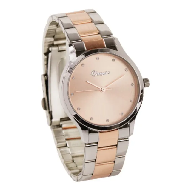 Reloj Para Dama Bicolor Acero Inoxidable Lugano