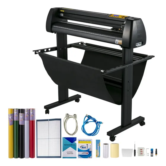 Vevor Máquina Cortadora De Vinilo Plotter De Corte 870 Mm