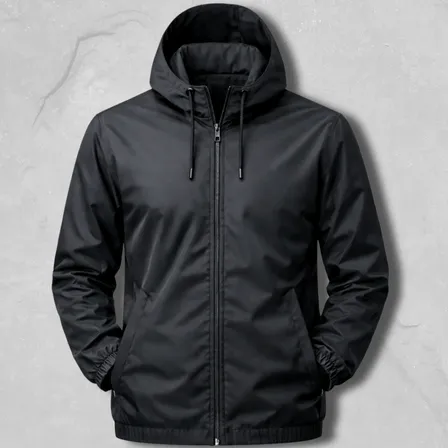 Jaqueta Corta Vento Masculina Casaco Blusa Esporte Treino Preto Gg Liso