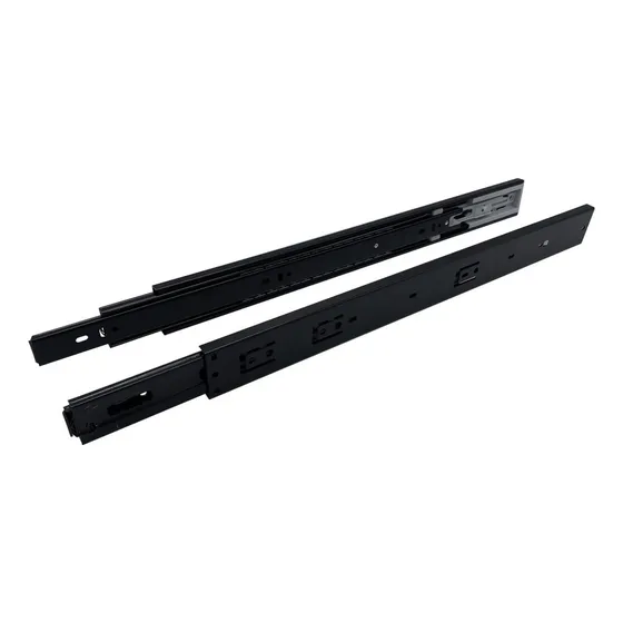 Corredera Telescopica Cierre Suave Cajon Mueble 50 Cm Negro