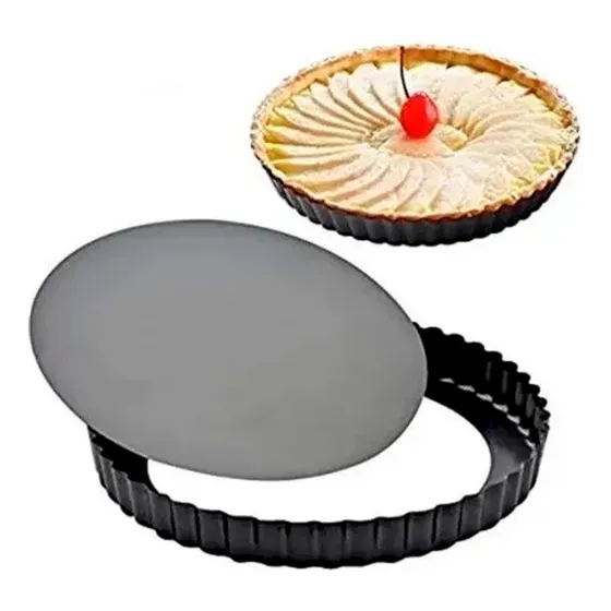 Molde Acero Desmontable 26cms Diámetro Pie Repostería