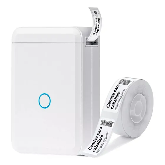 Rotuladora Portátil Niimbot Etiquetadora Manual Impresora Color Blanco D110