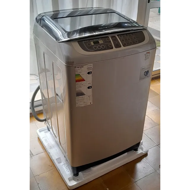 Lavarropas Aut. Samsung Wa80f5s4uta Gris Plata 8kg C/ Manual