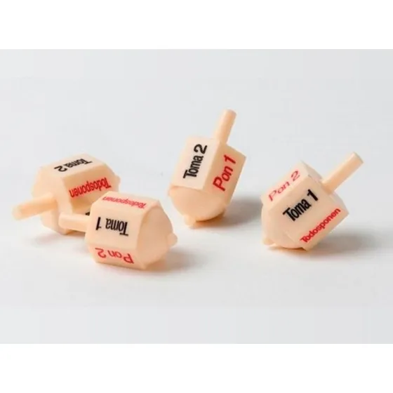 Juego De Perinola Toma Todo, Pack De 2 Perinolas 