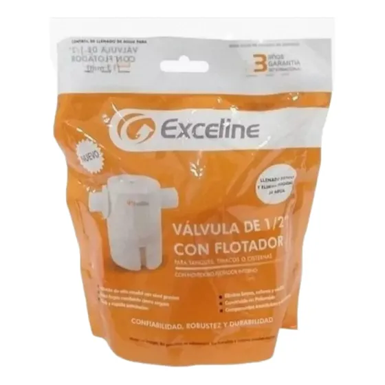 Válvula De 12 Con Flotador Para Tanque De Agua Exceline 