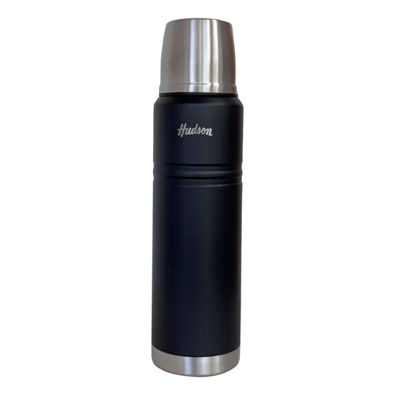 Termo Hudson 1 Litro Negro De Acero Inoxidable