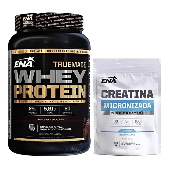 True Made Whey Protein 2lbs + Creatina Micronizada 300g Ena 