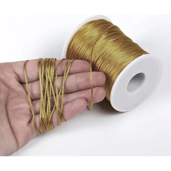 Cordon Seda Rayon Cola De Raton 2mm X 10 Metros