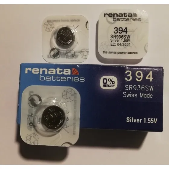 3uds Pila Original Reloj Swatch 394 Renata Suiza 9.5x3.6mm