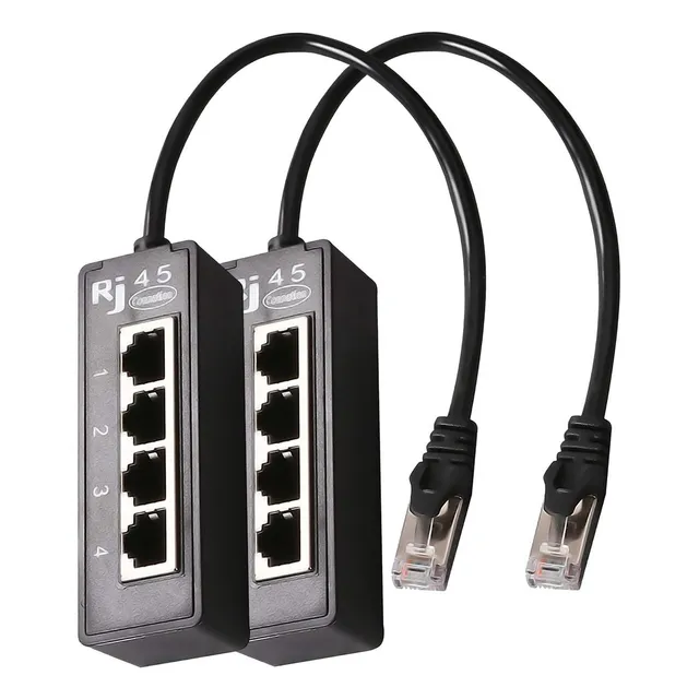 Divisor Ethernet Multipuerto, Mxntv-002, 2pzas, Divisor Rj45