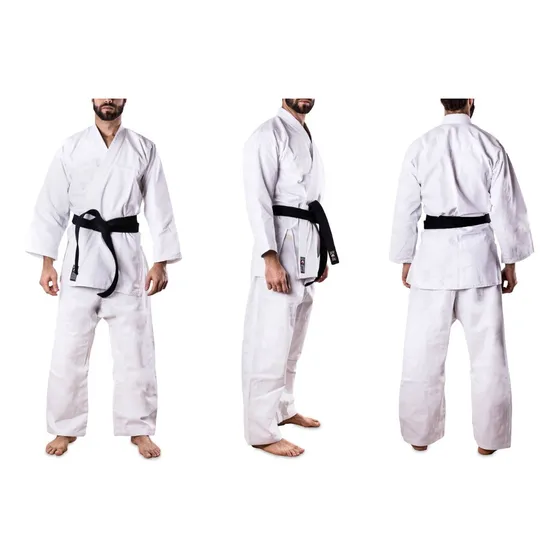Judogi Traje Judo Shiai Uniforme Liviano Blanco Talle 0 A 4