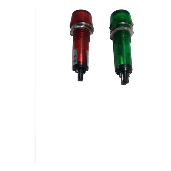 Luz Piloto 10mm Verde Y Rojo En 110 O 220v