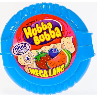 Chiclete Hubba Bubba Bubble Tape Mega Long Triple Mix 56g Chiclete Hubba Bubba Bubble Tape Mega Long Triple Mix 56g